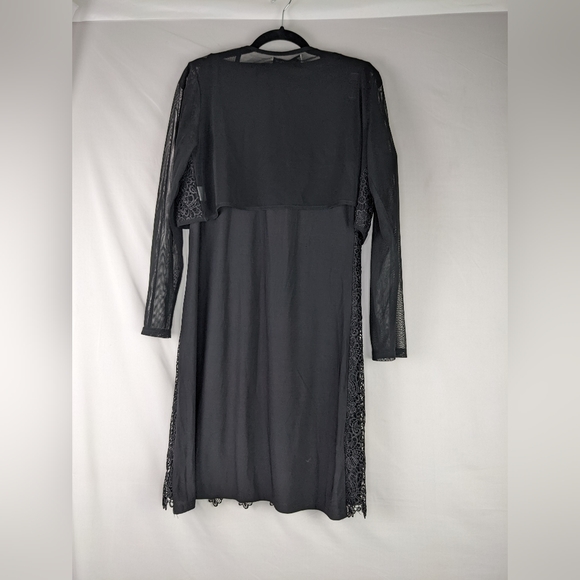 NWT, 3 PC Franccesca  Bellini  Lace Front Dress With Light Jacket. - Picture 3 of 9